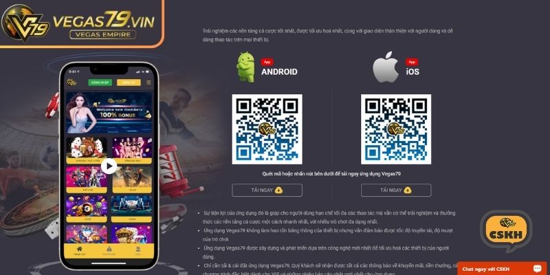 Tải App Vegas79 – Khám Phá Ứng Dụng Nhanh Gọn Và Tiện Ích 2 Cụ thể các bước cài đặt ứng dụng trên điện thoại